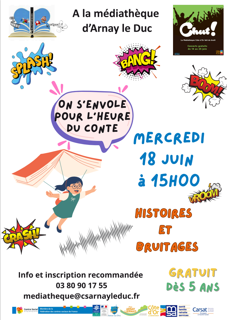 Heure du conte : histoires sonores "bruit collage"