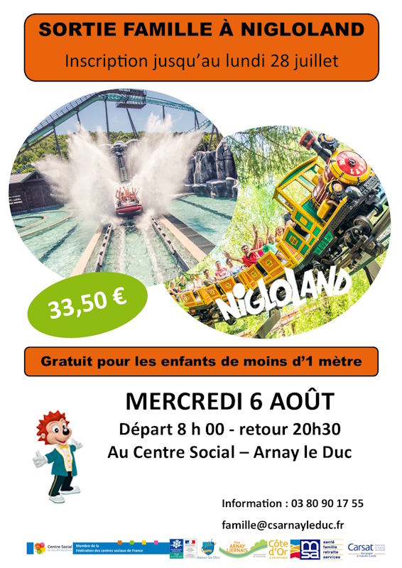 Sortie familles : Nigloland