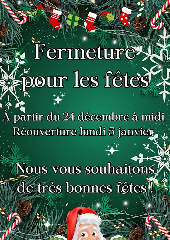 Fermeture de fin d'année