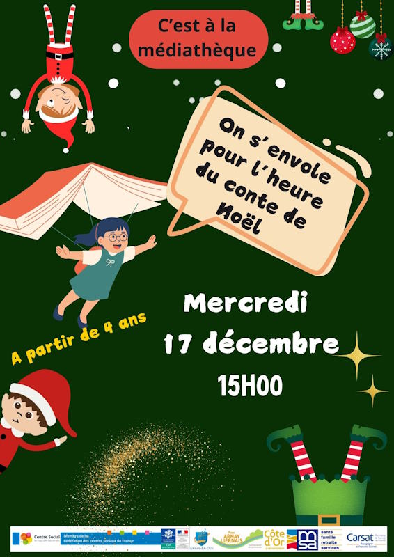 On s'envole pour l'heure du conte... de Noël !