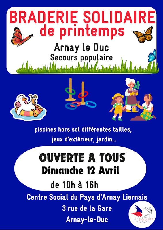 Braderie solidaire de Printemps du Secours Populaire