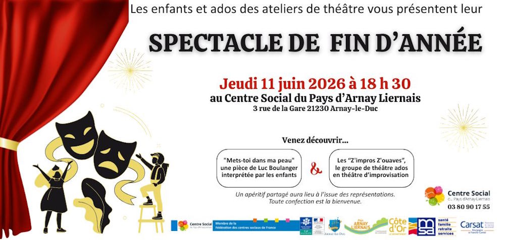 Spectacle de fin d'année de l'atelier théâtre