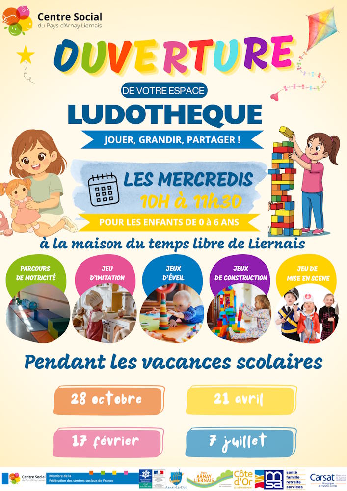Ludothèque mobile à Liernais